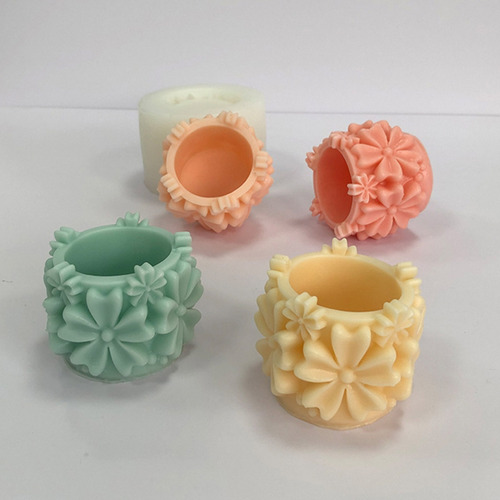 Macetas Con Pétalos, Moldes De Silicona, Moldes Para Plantas