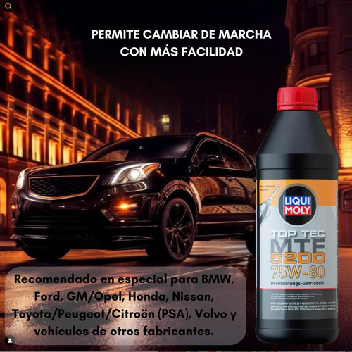 Aceite Transmisión Top Tec Mtf 5200 75w80 Gl4 Liqui Moly 2lt
