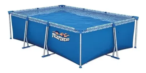Pileta estructural Pelopincho 1055 rectangular 4500L lona azul 2x3m con válvula