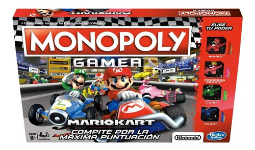 Monopoly Gamer Mario Kart Español - Hasbro 