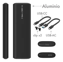Comprar Cofre Case Disco Ssd M.2 Nvme & Sata Usb-3 & Usb-c Aluminio Tnp08-acycc