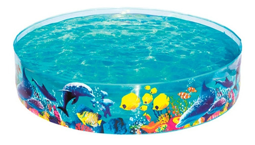 Pileta Circular Infantil De Peces Piscina De 183 Cm estructural