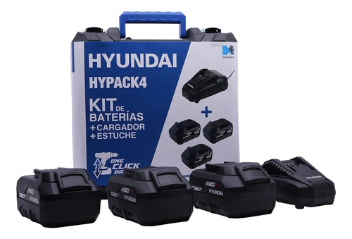 Kit 3 Baterías 4.0 Mah/ 1 Cargador P/herramienta20v- Hypack4