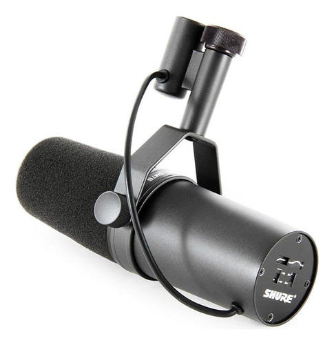 Microfone Shure Sm7b Dinâmico Para Podcast E Estúdio