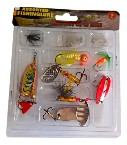 Kit de señuelos de pesca de río, lago y agua salada | 10 piezas regalos de  pesca para un pescador 