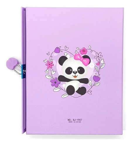 Diario Íntimo C/candado Oso W011 E2651
