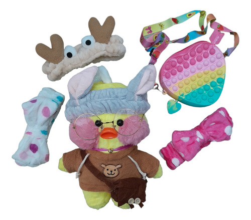 Accesorios Pato Lalafanfan Vincha Peluche Pack X 3+ Cartera!