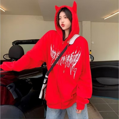 ( Chaqueta Casual Unisex Con Cremallera, Sudadera Con
