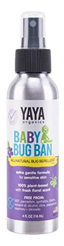 Repelente Natural Yaya Organics Para Bebés Y Niños (4 Oz)