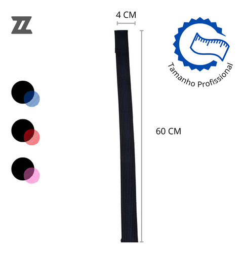 2 Straps Academia Profissional 100% Algodão Mais Resultado Cor Azul E Rosa