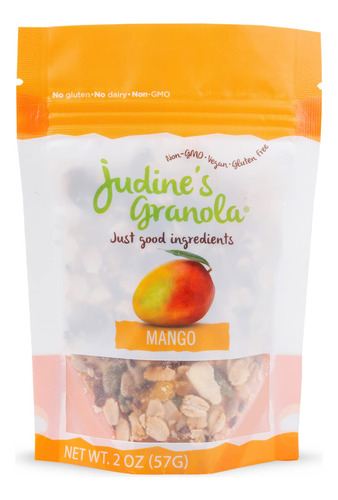 Judine's Granola, Avena Integral Saludable, Mango, Aperitivo