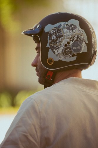 Casco Moto Abierto Vertigo Vintage Scrash. Gravedad X