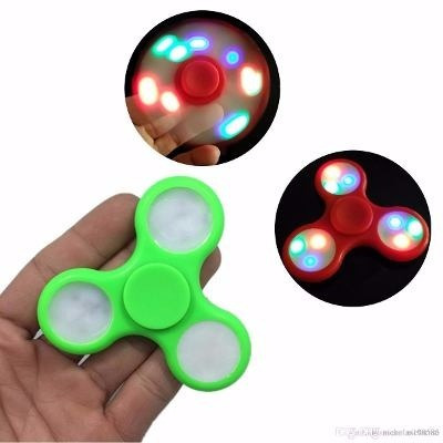 Fidget Hand Spinner C/led Finger Toy Anti Stress Promoção