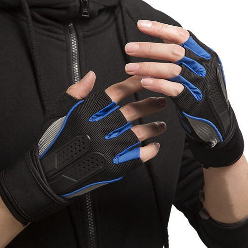 Imagen 7 de 10 de Guantes Gym Tacticos Pesas Gimnasio Mujer Hombre Rosado M.