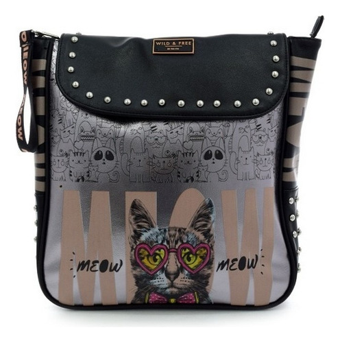 Bolso De Viaje Teens  Meow Meow  Gatito