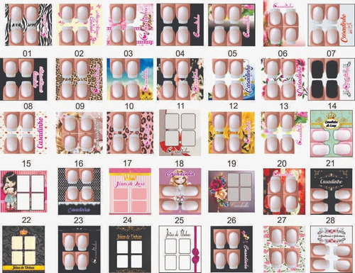 10 Mil Cartão De Visita Adesivos De Unhas Personalizados