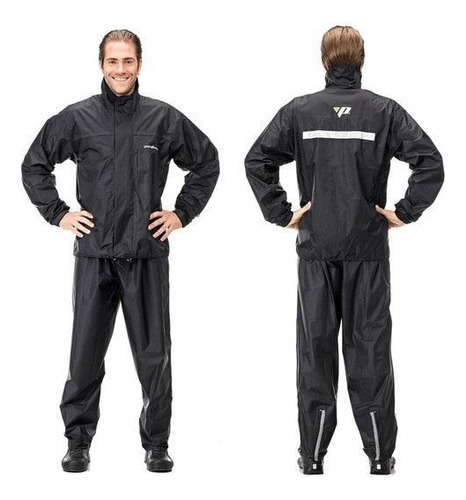 Capa De Chuva Motoqueiro Conjunto Nylon Gola Pantaneiro M