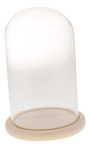 Cúpula Clara Con Base De Madera