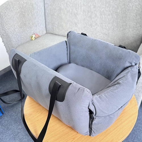 Asiento Elevador Para Perros Para Coche, Asiento Gris