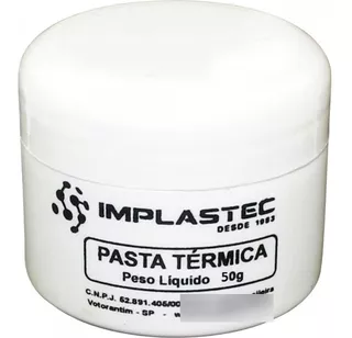 Pasta Térmica 50g Implastec Processador Cpu