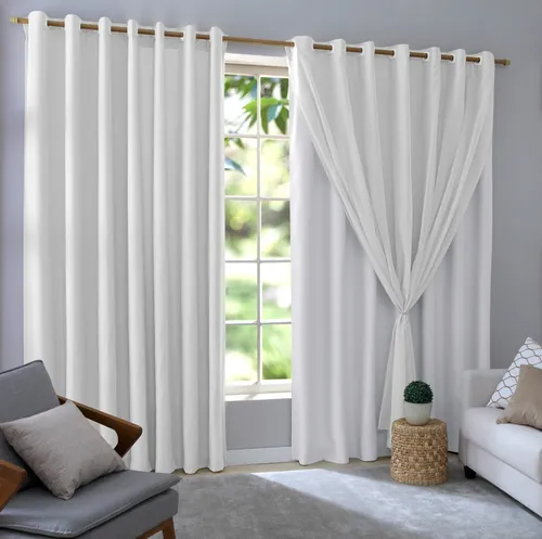 comprar Cortina Sala Quarto Corta Luz 100% Blackout 2,80x2,30 Cores