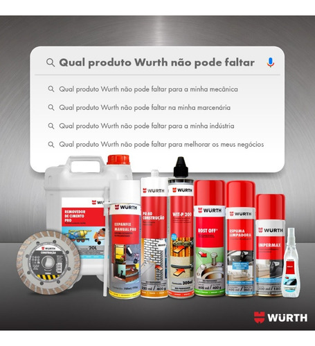 Jogo De Bits Com Encaixe De 1/4 Com 10 Peças - Wurth