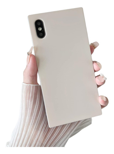 Cocomii Funda Cuadrada Compatible Con iPhone XR: Lujosa, De