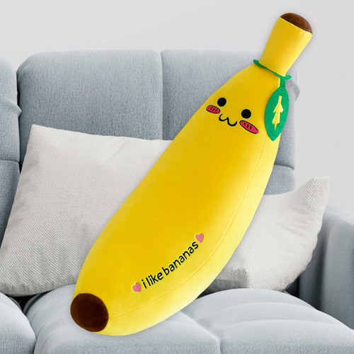 Almohada De Peluche De Plátano, Juguete De 50cm Lindo