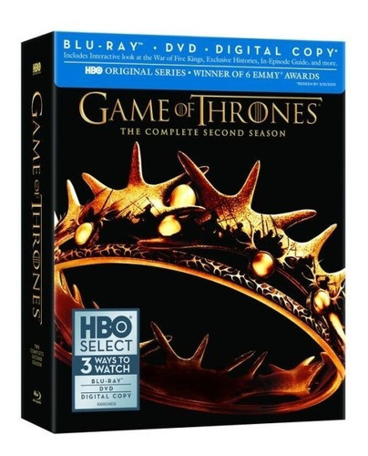 Game Of Thrones - Temporada 2, Blu-ray+dvd, Nueva, Original