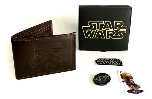 Billetera Personajes Star Wars Stormtrooper 100%piel Cartera