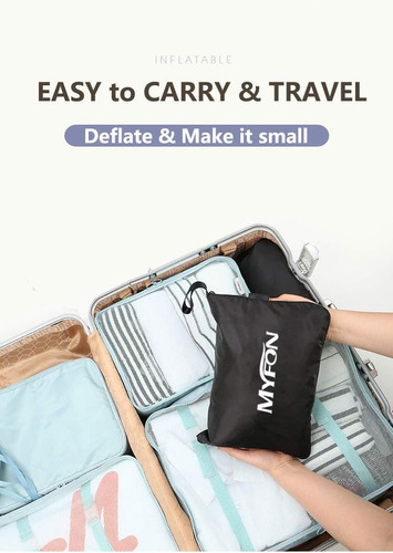Almohada Inflable Para Reposapies De Viaje, Almohada De Altu