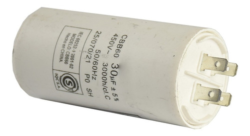 Capacitor Condensador De Marcha 30 Mf 450 Vca Aire Ac.