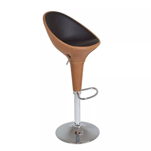 Banqueta Tulipa Em Rattan Mor - 002446