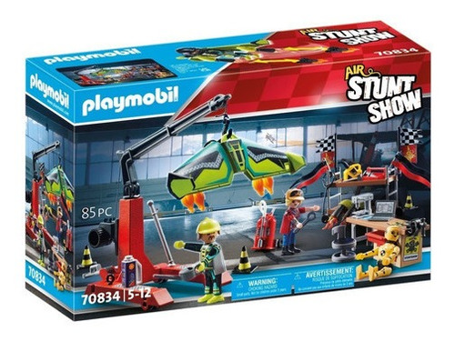 Figura Armable Playmobil Air Stuntshow Estación De Servicio 85