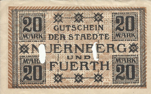 Imagen 2 de 2 de Alemania 20 Marcos 1918