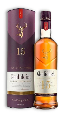 Glenfiddich 15 Años Whisky Destilado 750ml C/estuche