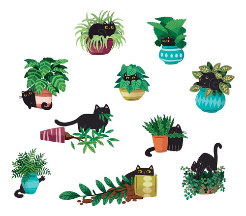 Superdant Planta En Maceta Verde Decoración De Pared Cactus 