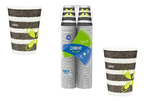 Dixie Confort 12 Oz Calientes Copas, 1-pack (160, Diseño 1.