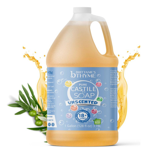 Brittanie's Thyme Recambio De Jabon Liquido De Castilla De A