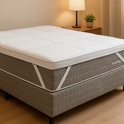 Pillow Top Manta Premium Queen Ultra Macio Fibra Siliconada