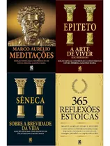 Comprar Biblioteca Estoica | Grandes Mestres - Kit Com 4 Livros - Meditações, A Arte De Viver, Sobre A Brevidade Da Vida E 365 Reflexões Estoicas - Marco Aurélio, Sêneca, Epitecto E Outros Mestres