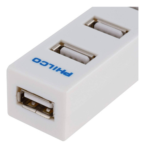 Mini Hub Usb 2.0 Philco Blanco 4p