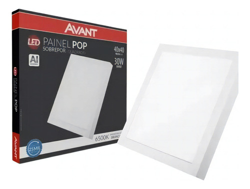 Kit 4x Painel Led Sobrepor 30w 40x40 Quadrado Branco Frio 110v/220v