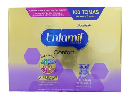 Imagen 1 de 1 de Leche de fórmula  en polvo Mead Johnson Enfamil Premium Confort  en caja de 2.2kg - 0  a  12 meses