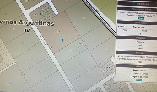 Venta De Terreno Industrial En Malvinas Argentinas