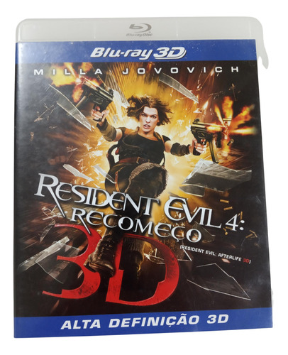 Blu-ray Resident Evil 4 - Recomeço - 3d