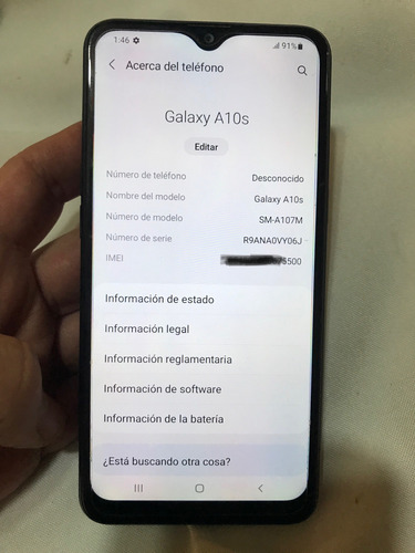 Samsung Galaxy A10s 32 Gb , 2 Ram, Liberado (Usado)