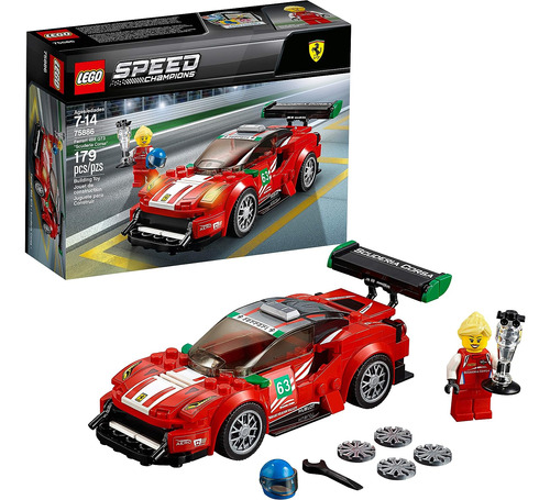 Kit De Construcción Lego Speed Champions 75886 , Ferrari 488