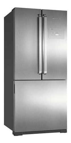 Imagem 1 de 3 de Geladeira frost free Brastemp BRO80A inox com freezer 540L 127V