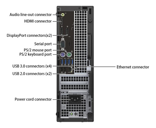 Cpu Dell Optiplex 7050 Sff Core I3 6th 8gb 256ssd Win11 Offi (Reacondicionado)